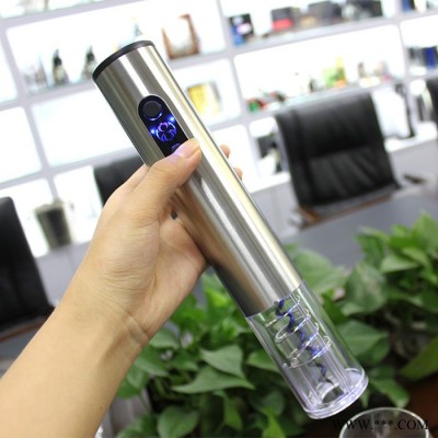 红酒电动开瓶器广东不锈钢电动开瓶器厂家激光logo定制快盈官方网站开瓶器OEM
