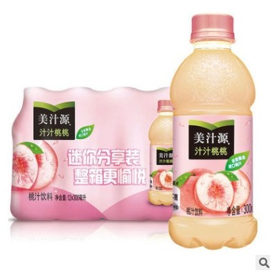 美汁源果粒橙小瓶300ml*12整箱装酷儿橙汁果肉迷你夏季果味饮料
