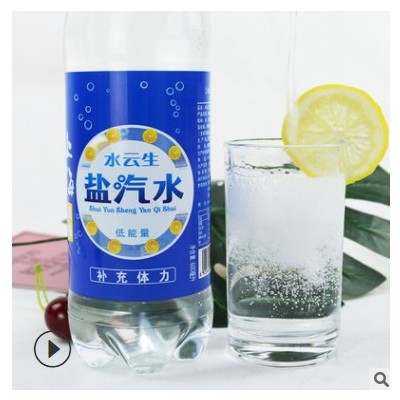 招代理厂家批发盐汽水碳酸饮料600ml*24瓶装夏天工厂福利量大从优