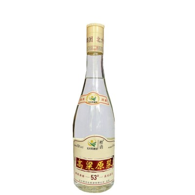 北大荒白酒清香53度高粱原浆光瓶酒发酵粮食东北白酒白酒厂家代理